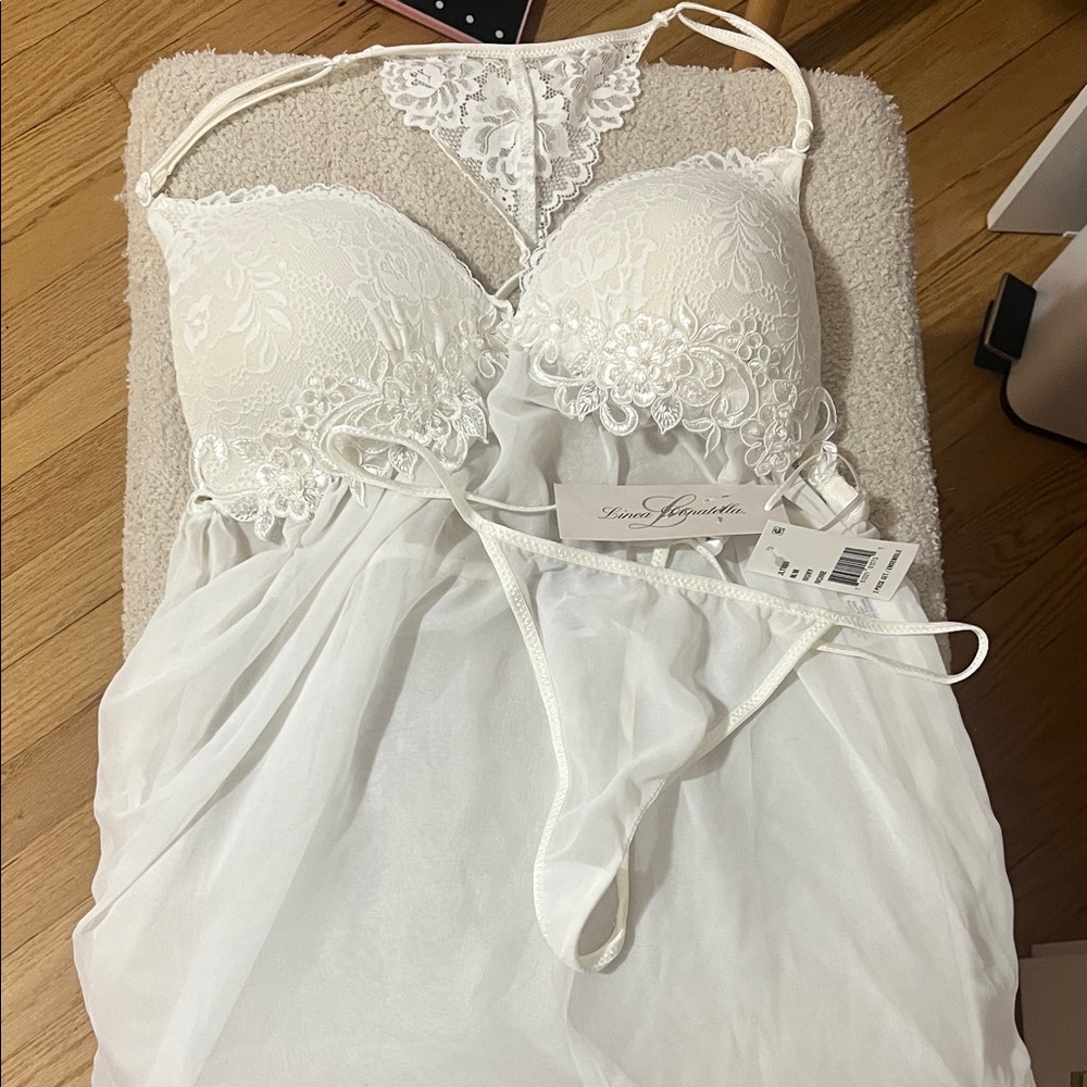 Linea Donatella BRIDAL Lace BABYDOLL Set